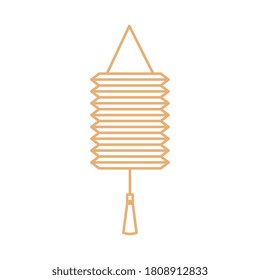 Chinese gold lantern design, China culture asia and oriental theme Vector illustration