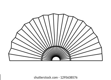 chinese hand fan cartoon