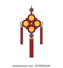 Chinese Hanging Ornament Decoration Illustration