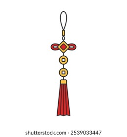 Chinese Hanging Ornament Decoration Illustration