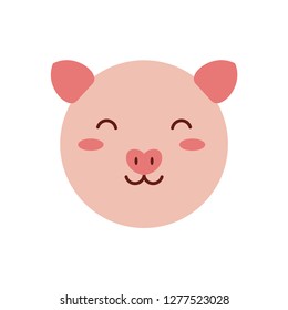 chinese happy new year sweet pig vector illustration design concept