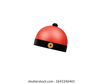  Chinese hat icon 3d illustration render