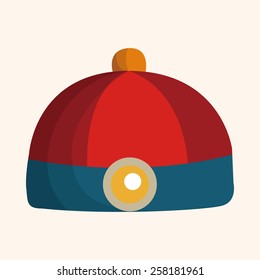 Chinese hat theme elements