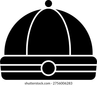 Chinese hat vector for traditional Asian costume concept, Lunar New Year cultural celebration illustration