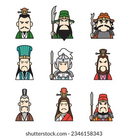 the Chinese history pictogram, Three Kingdoms