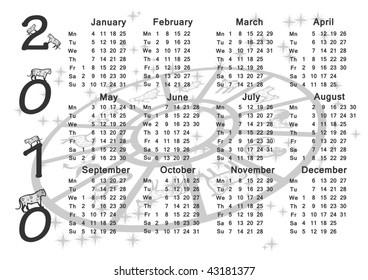 Chinese horoscope. Calendar 2010