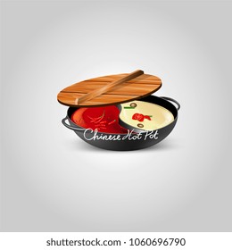 Chinese Hot Pot with delicious food