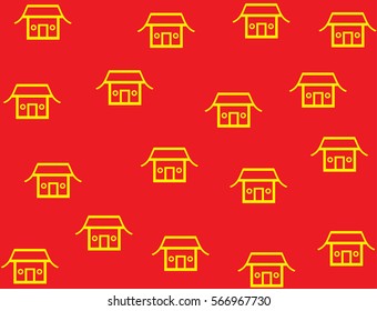 chinese house background