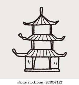 Chinese house doodle