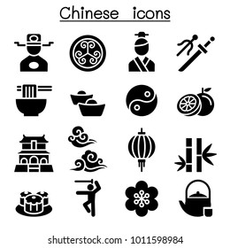 Chinesisches Icon-Set 