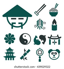 chinese icon set