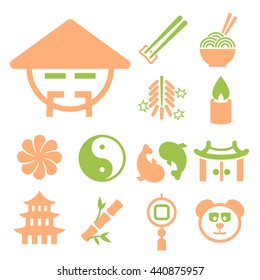 chinese icon set