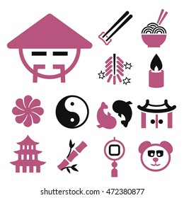 chinese icon set