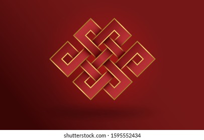 Chinese infinite knot, Endless Knot,Infinite Signs of Buddhism