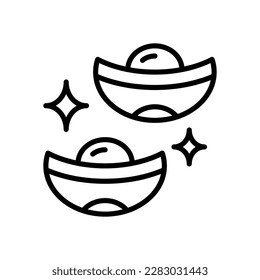 chinese ingot icon for your website, mobile, presentation, and logo design.