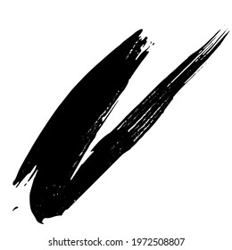 Chinese ink brush strokes vector