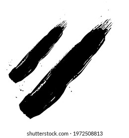 Chinese ink brush strokes vector
