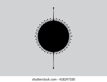 Chinese ink drop logo