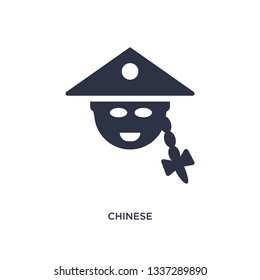 chinese isolated icon. Simple element illustration from asian concept. chinese editable logo symbol design on white background. Can be use for web and mobile.