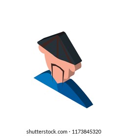 Chinese isometric left top view 3D icon