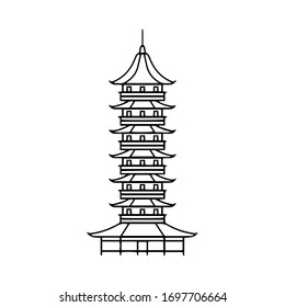 3,077 Pagoda Outline Images, Stock Photos & Vectors | Shutterstock