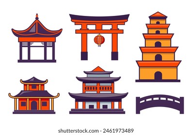 chinese and japanese architecture elements