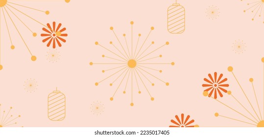 Chinese japanese background frame template
