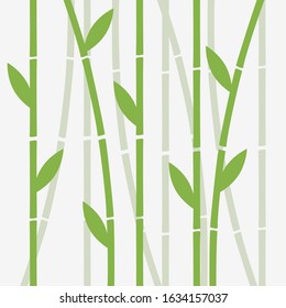 Chinese or japanese bamboo grass oriental wallpaper vector