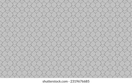 Chinese, japanese circle pattern. Traditional asian motif. Geometric minimalist oriental wallpaper. Vector illustration.