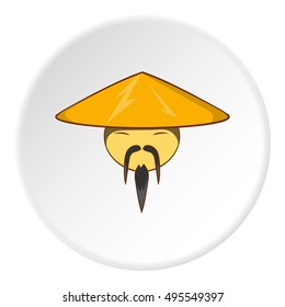 Chinese japanese hat icon