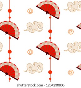 Chinese or japanese seamless pattern
