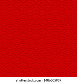 Chinese or Japanese seamless pattern. oriental graphic background vector illustration.