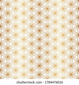 De estilo chino y japonés. Patrón sin foco. Oro tradicional asiático oriental. Ornamento de oro de China. Motivo cultural. Fondo japonés para impresiones de diseño. Resumen de textura geométrica de asia. Vector 