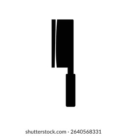 Chinese kitchen knife icon. White background.