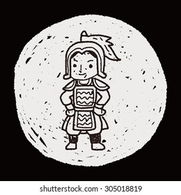 Chinese knight doodle