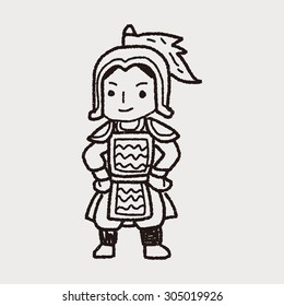 Chinese knight doodle