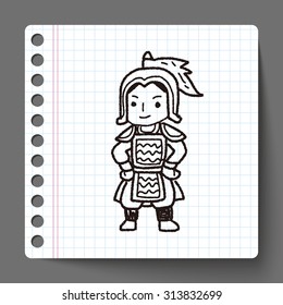 Chinese knight doodle