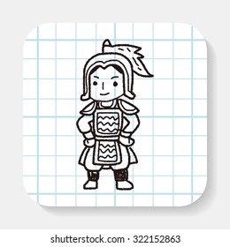 Chinese knight doodle