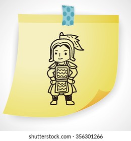 Chinese knight doodle