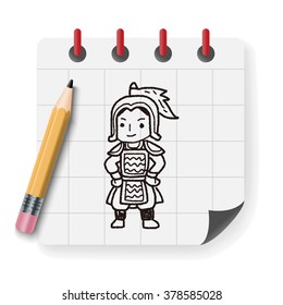 Chinese knight doodle