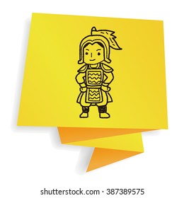 Chinese knight doodle