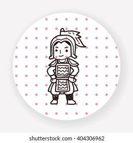 Chinese knight doodle