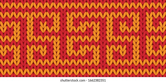 Chinese  knit wool texture vector seamless pattern Fabric knited sign  Knitting textured background banner for cloth Handmade woolen line clothing fashion border ornament Textile weaving frame style