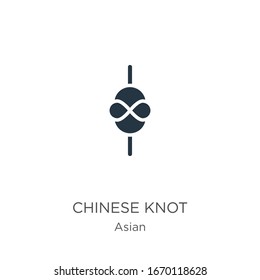 Chinese knot icon vector. Trendy flat chinese knot icon from asian collection isolated on white background. Vector illustration can be used for web and mobile graphic design, logo, eps10