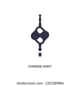 chinese knot isolated icon. Simple element illustration from asian concept. chinese knot editable logo symbol design on white background. Can be use for web and mobile.