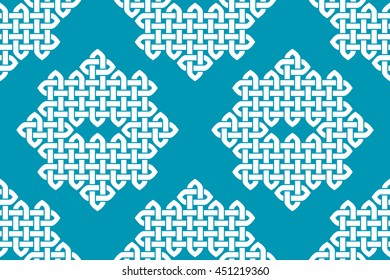 Chinese knot seamless pattern. Vector illustration.