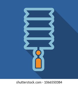 Chinese knot (symbol of good luck) vector design