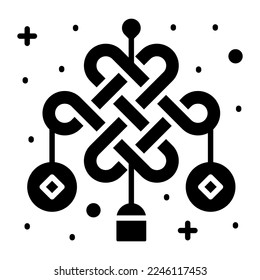 Chinese knot vector design modern style