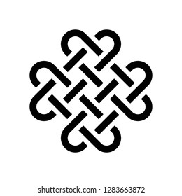 Chinese knotting vector, Chinese New Year related solid design icon