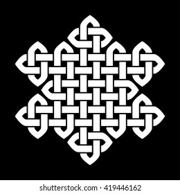 A Chinese, Korean or Japanese knot. Vector illustration.